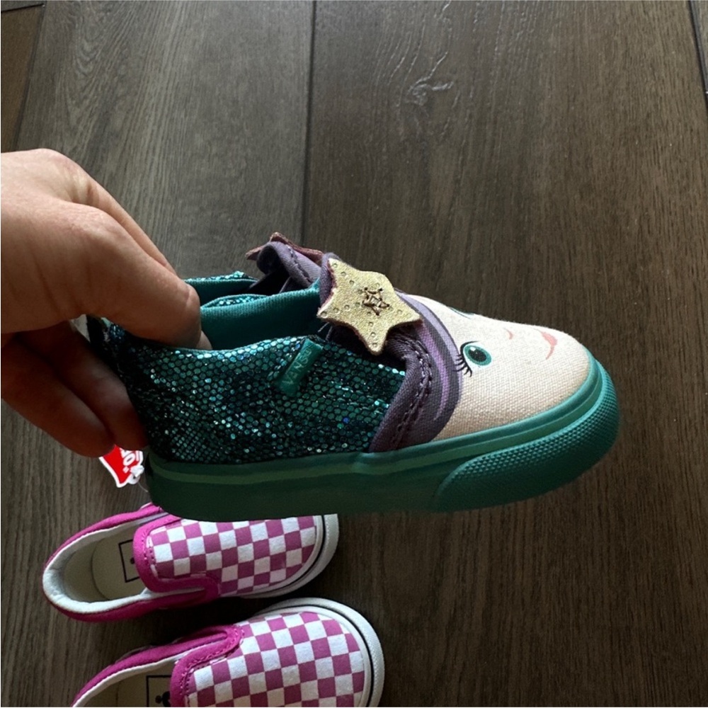 Mermaid little girl vans